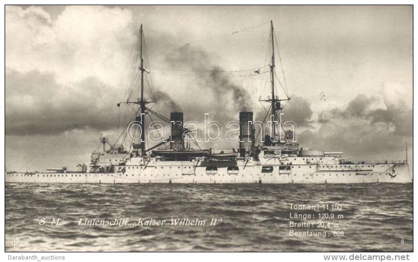 ** T1/T2 SM Linienschiff Kaiser Wilhelm II / German Navy - Non Classés