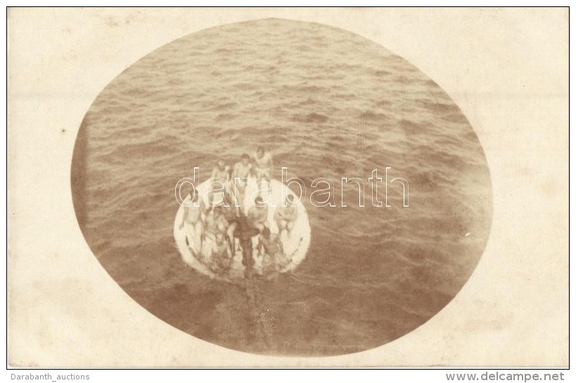** T2 FürdÅ‘zÅ‘ Osztrák-magyar Matrózok / Swimming Mariners Of Austro-Hungarian Navy, Photo - Unclassified