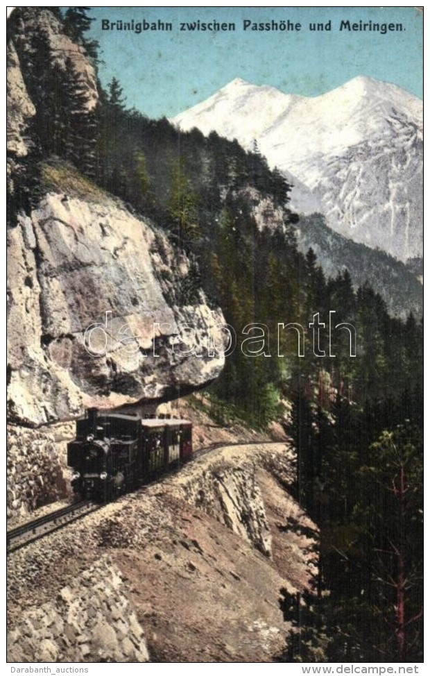 * T4 Brünigbahn, Zwischen Passhöhe Und Meiringen / Locomotive (EM) - Non Classés