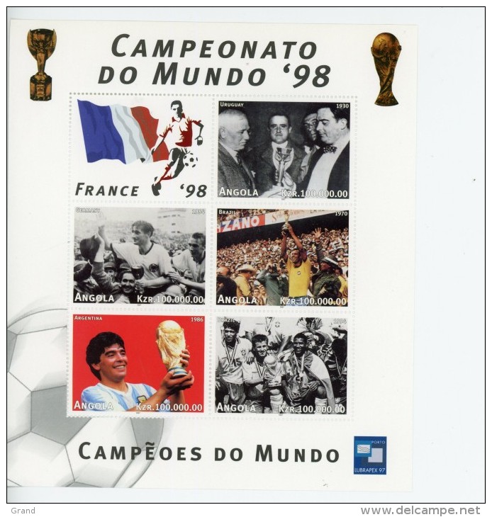 Angola 1998-France Coupe Du Monde De Foot-1095/99***mnh - Angola