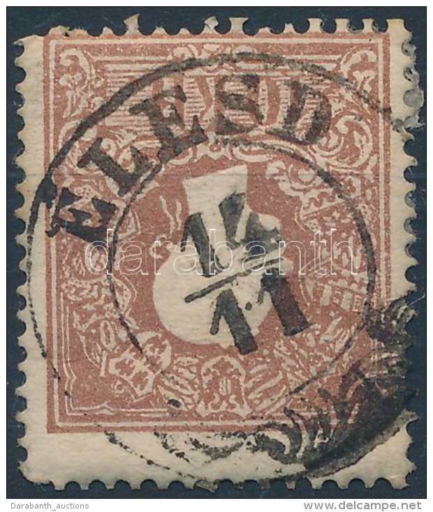 1858 10kr I. 'ÉLESD' (foghibák, Törés) - Autres & Non Classés