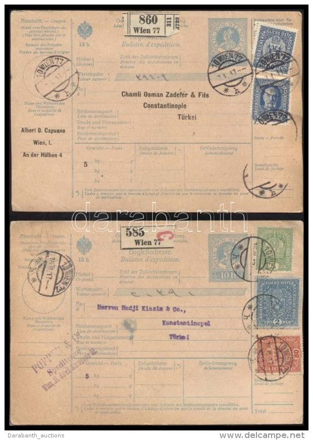 AUSZTRIA 215 Db Csomagszállító Törökországba Az 1910-es évekbÅ‘l /... - Autres & Non Classés