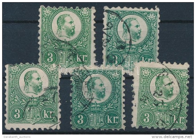 O 1871 Réznyomat 5x3kr - Other & Unclassified