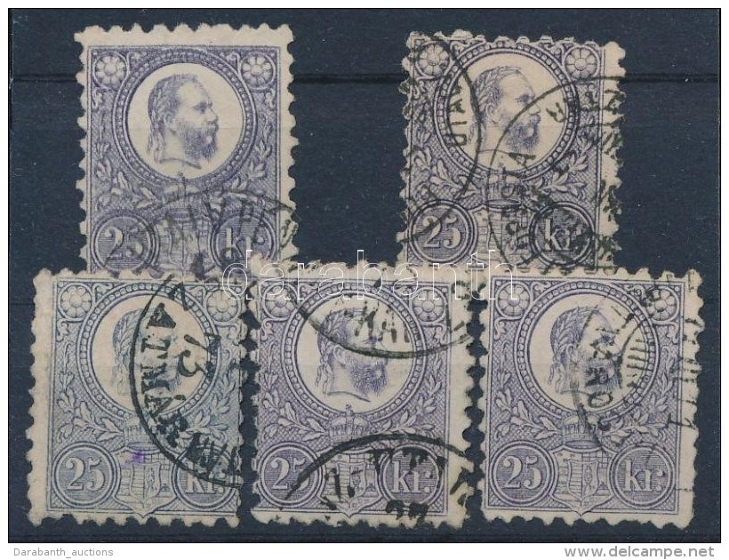 O 1871 Réznyomat 5x25kr - Autres & Non Classés