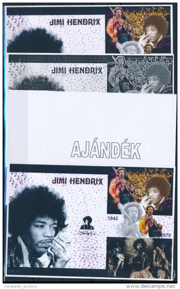 ** 2012/24 Jimi Hendrix 4 Db-os Emlékív Garnitúra (28.000) - Autres & Non Classés