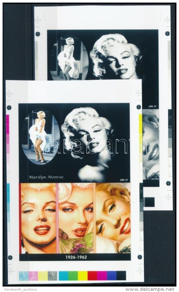 ** 2010/34 Marilyn Monroe Cromalin Emlékívpár (120.000) - Autres & Non Classés