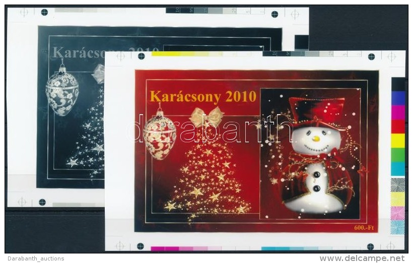 ** 2010/51 Karácsony (II.) Cromalin Emlékívpár (120.000) - Autres & Non Classés