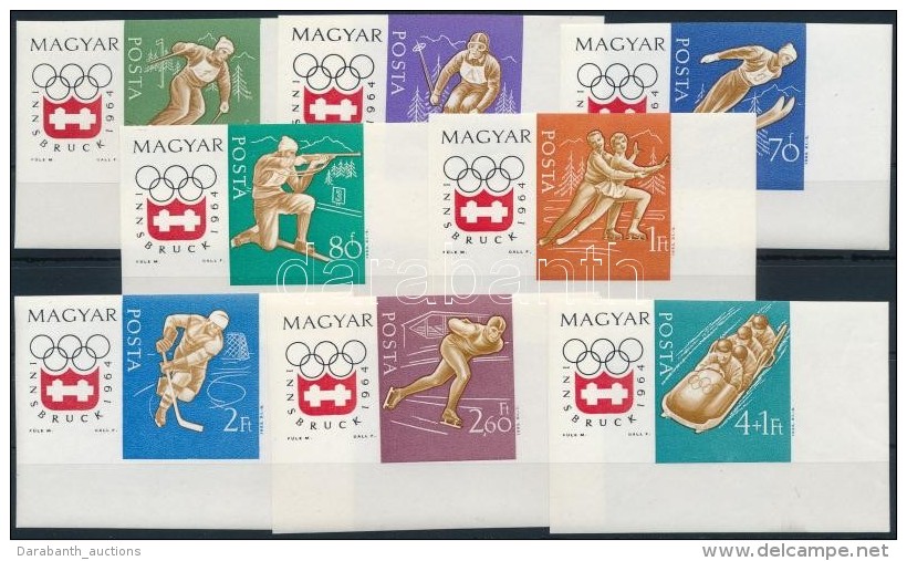 ** 1963 Téli Olimpia (II) - Innsbruck Vágott ívsarki Sor (3.500) - Autres & Non Classés