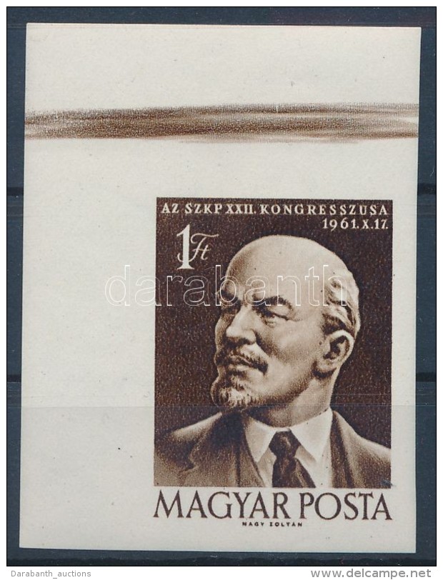 * 1961 Arcképek (III) - Lenin Vágott ívsarki Bélyeg (**1.200) - Autres & Non Classés
