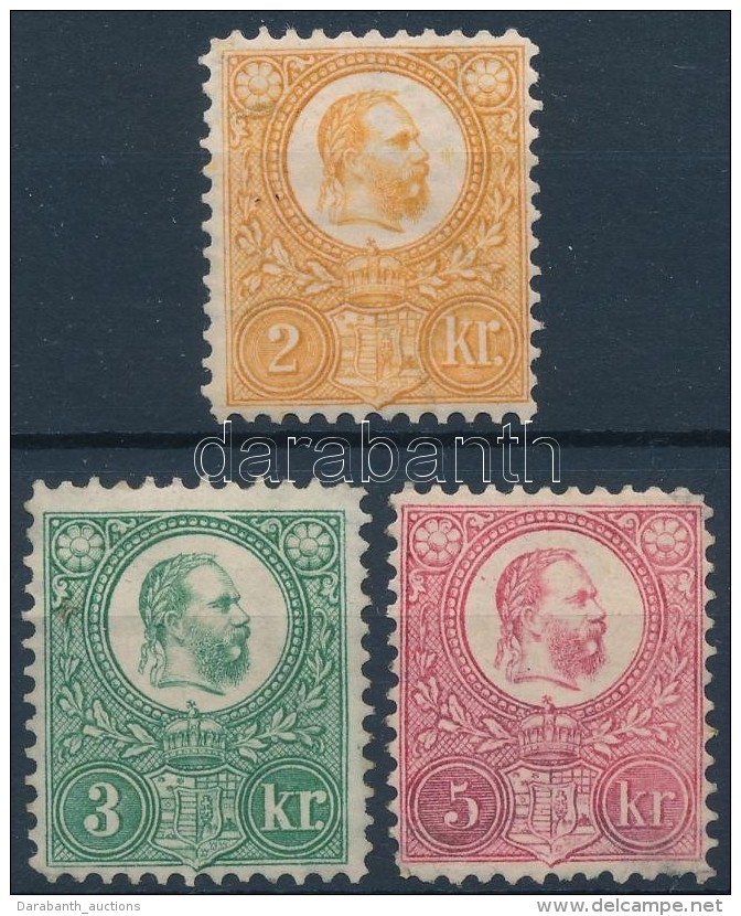 * 1883 Réznyomat 2kr, 3kr, 5kr újnyomatok (18.000) - Otros & Sin Clasificación