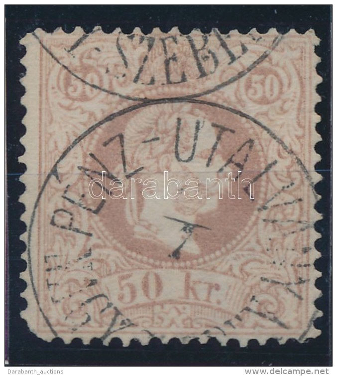 O 1867 50kr 'PÉNZ-UTALVÁNY / NAGY-SZEBEN' (vízjeles, Kis Sarokfog Hibával) - Andere & Zonder Classificatie