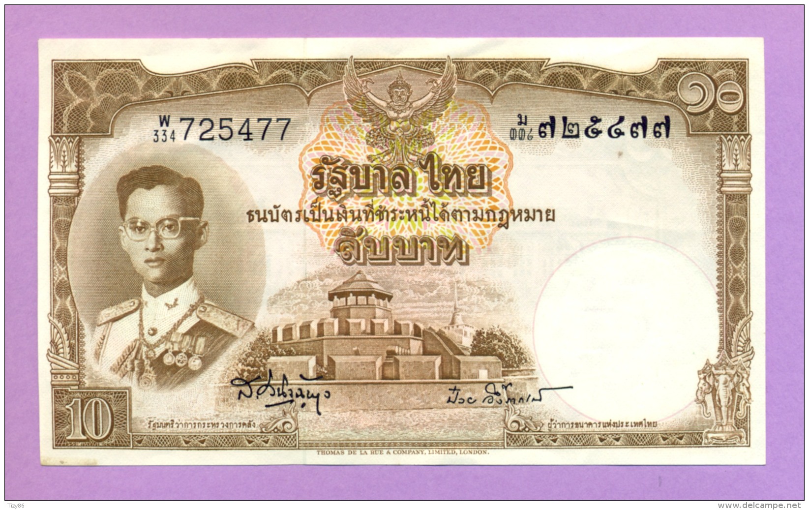 Thailandia 10 Baht 1953 (FDS) - Tailandia