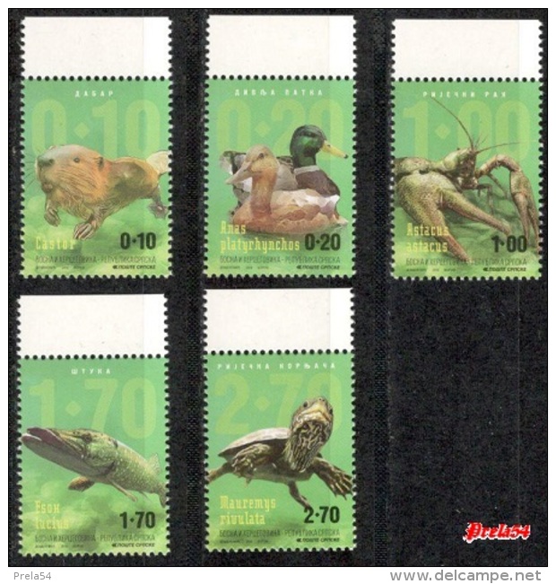 Bosnia Srpska - River Animals 2016 MNH - Bosnien-Herzegowina