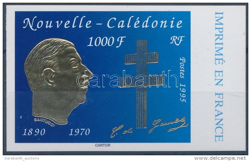 ** 1995 Charles De Gaulle ívszéli Vágott Bélyeg Mi 1033 - Autres & Non Classés