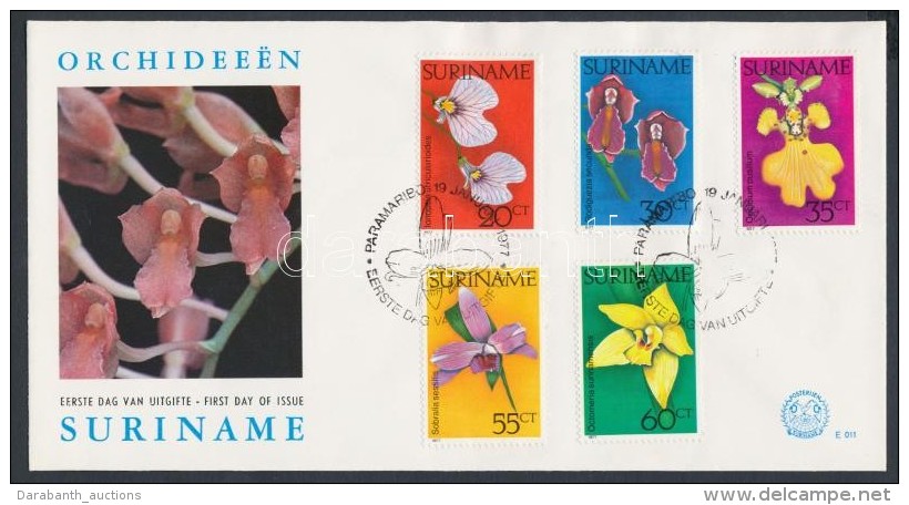 ** 1977 Orchideák Sor FDC-n Mi 748-752 - Autres & Non Classés