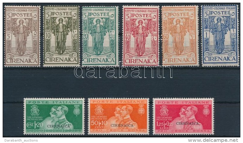 * 1926-1930 2 Klf Sor Mi 31-36, 59-61 (rozsda / Stain) - Sonstige & Ohne Zuordnung