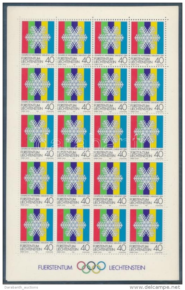 ** 1983 Téli Olimpia Kisív Sor Mi 834-836 - Autres & Non Classés