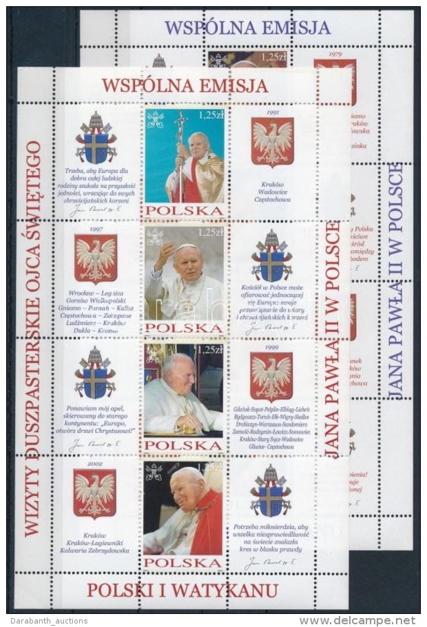 ** 2004 II. János Pál Pápa Kisív Sor Mi 4109-4116 - Autres & Non Classés