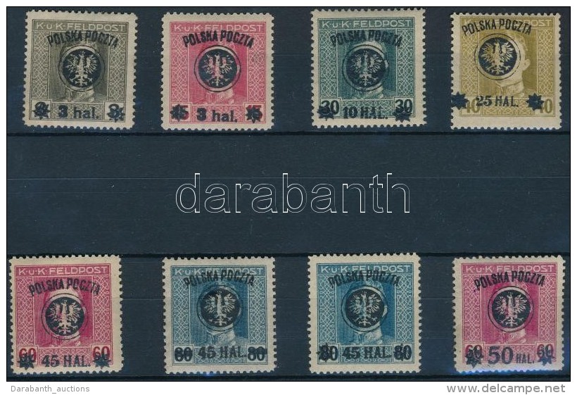 ** 1918 Forgalmi 8 érték Mi 20 A, 21, 22 A, 23 A, 24, 25 I-II, 26 - Autres & Non Classés