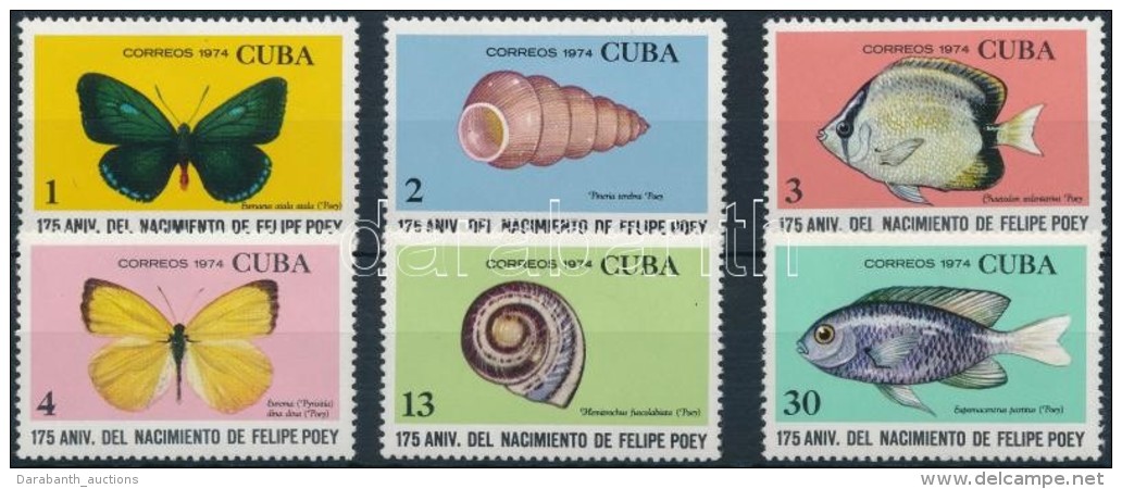 ** 1974 175 éve Született Felipe Poey Természetkutató Sor Mi 1968-1973 - Autres & Non Classés