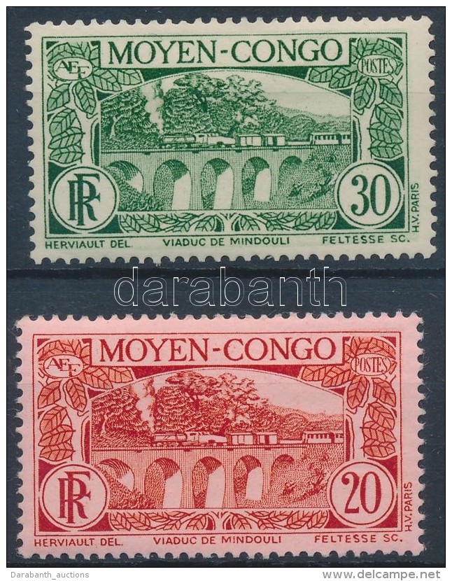 * 1933 Vonat 2 érték Mi 73, 75 - Autres & Non Classés