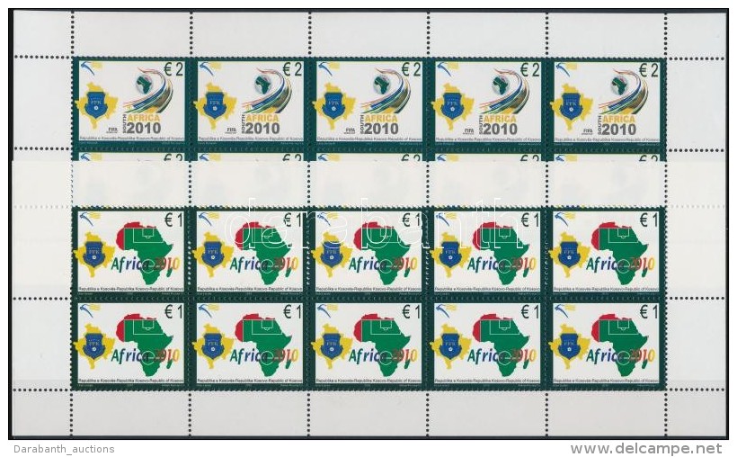 ** 2010 Labdarúgó-világbajnokság Dél-Afrikában Kisív Mi: 158-159 - Autres & Non Classés