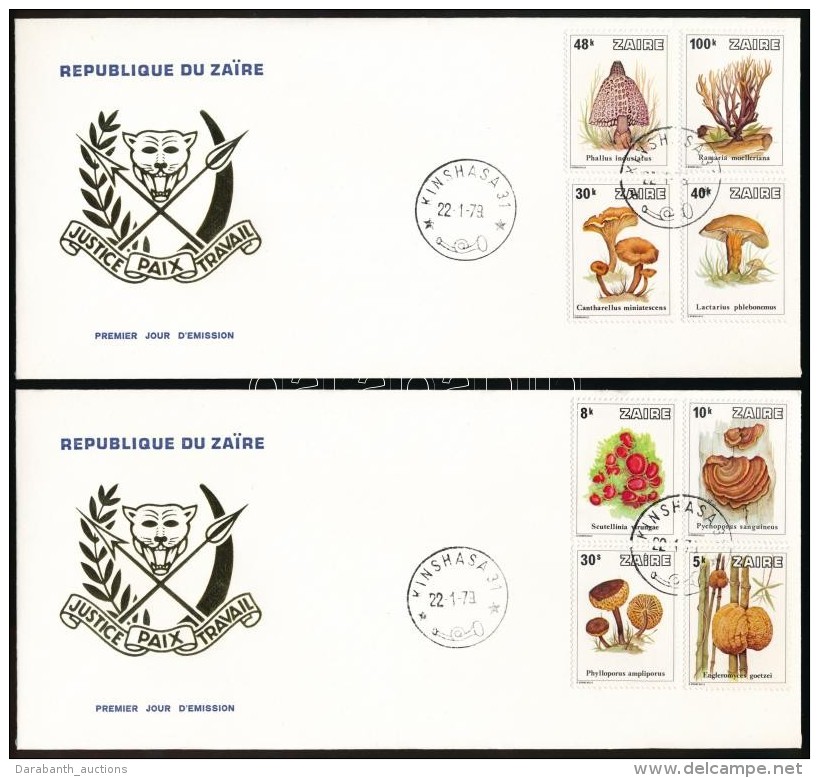 1979 Gomba Sor Mi 597-604 2 Db FDC-n - Sonstige & Ohne Zuordnung