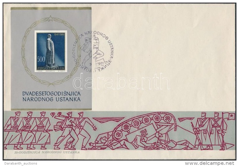 1961 Tito Blokk Mi 6 FDC-n - Autres & Non Classés