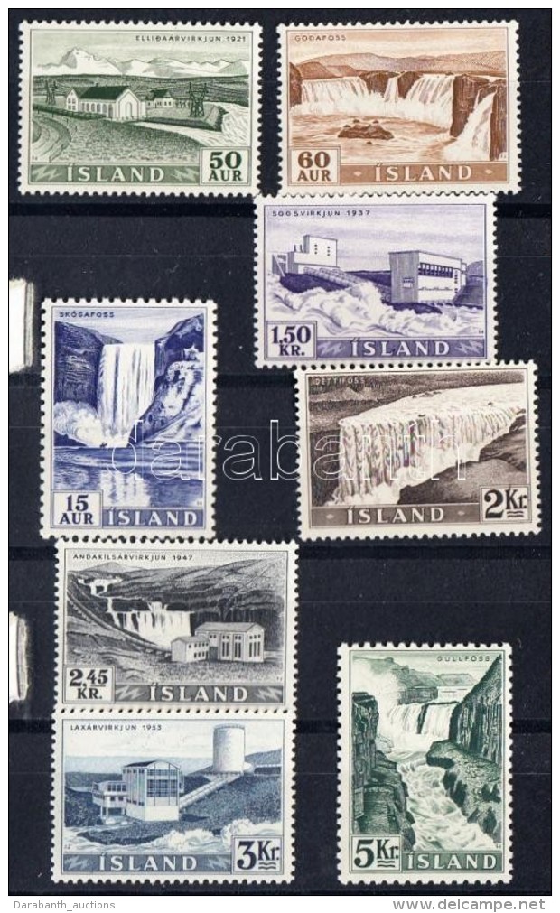 ** 1956 VízerÅ‘mÅ±vek és Vízesések Sor Mi 303-310 - Altri & Non Classificati