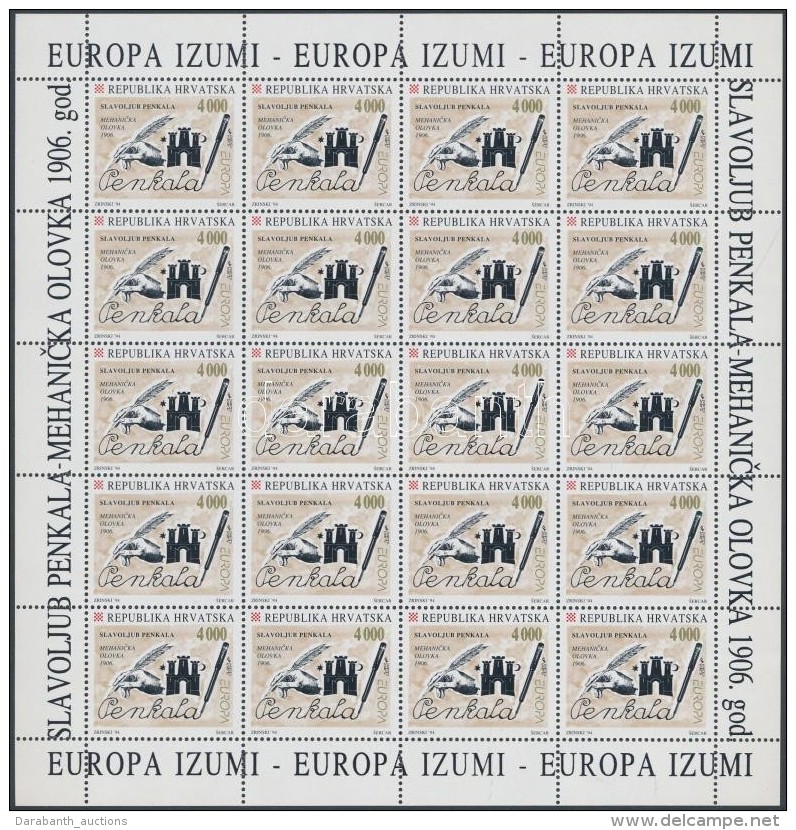 ** 1994 Europa CEPT, Találmányok és Felfedezések Kisív Sor Mi 274-275 - Autres & Non Classés