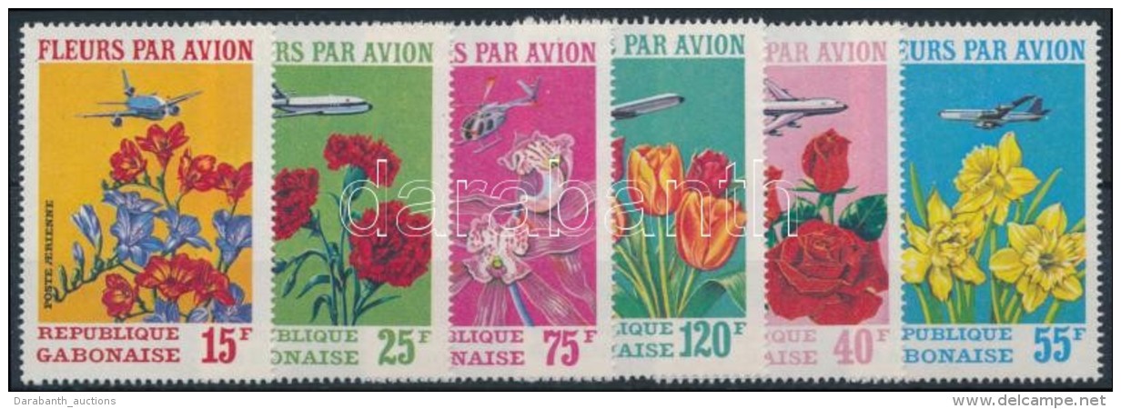 ** 1971 Metszett Virágok Légi Szállítása Sor Mi 425-430 - Other & Unclassified