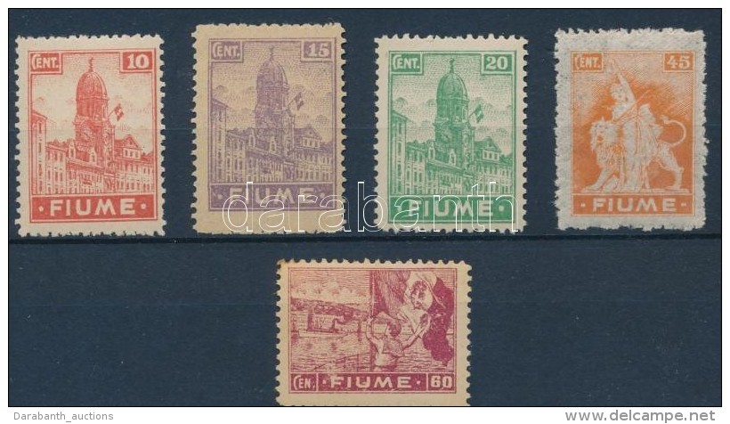 ** 1919 5 Klf Forgalmi érték Mi 35-37, 41, 43 - Autres & Non Classés