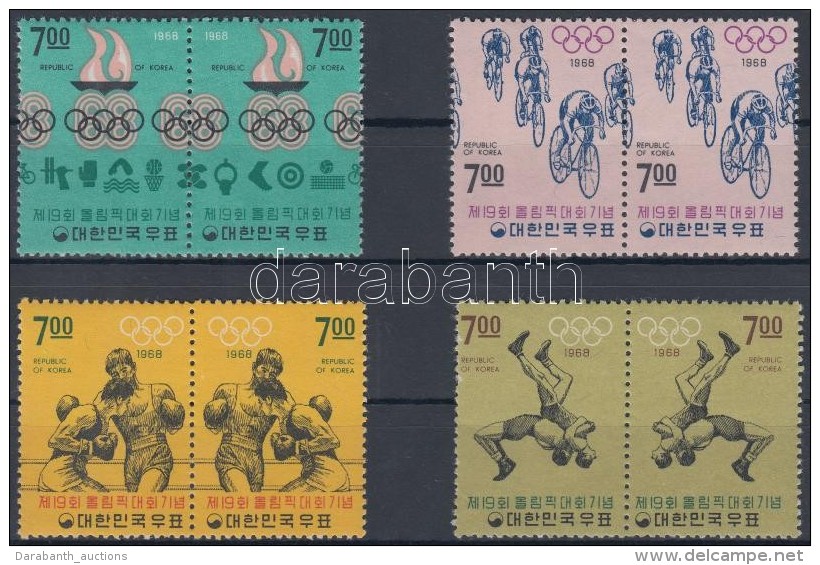 ** 1968 Mexikói Olimpia Sor Párokban / Mi 628-635 Pairs - Autres & Non Classés