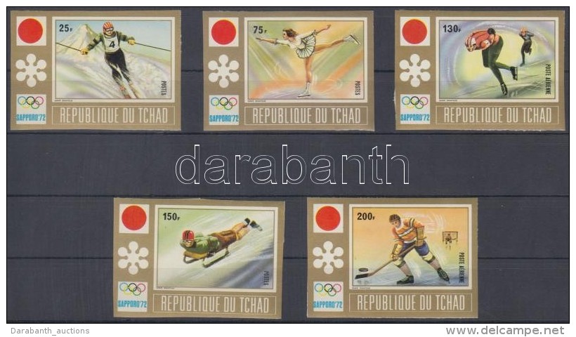 ** 1972 Sapporoi Téli Olimpia Vágott Sor Mi 502 B-506 B - Sonstige & Ohne Zuordnung