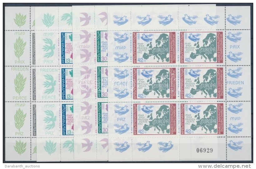 ** 1983 Európai Biztonság és EgyüttmÅ±ködés Kisívsor Mi 3218-3221 - Autres & Non Classés