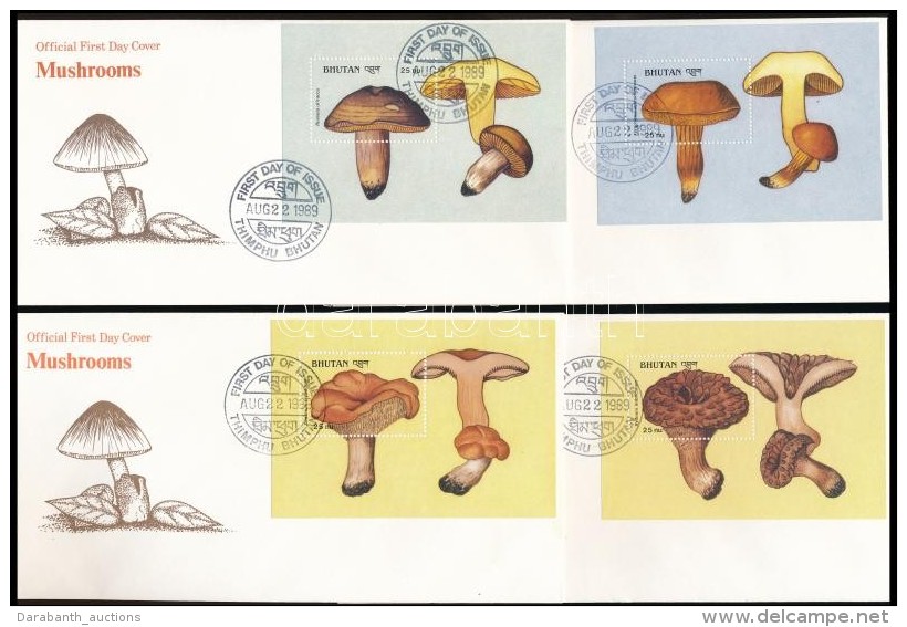 1989 Gomba Sor Mi 1145-1156 + Blokksor Mi 189-200 16 Db FDC-n - Autres & Non Classés