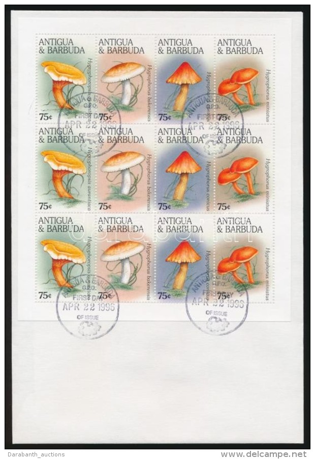 1996 Gomba Kisívsor Mi 2324-2331 + Blokksor Mi 338-339 4 Db FDC-n - Other & Unclassified