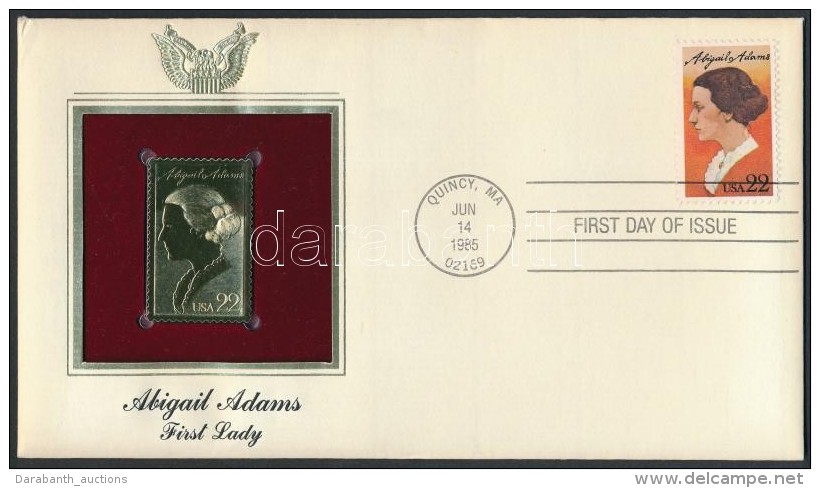 1985 Abigail Adams Mi 1757 FDC - Other & Unclassified