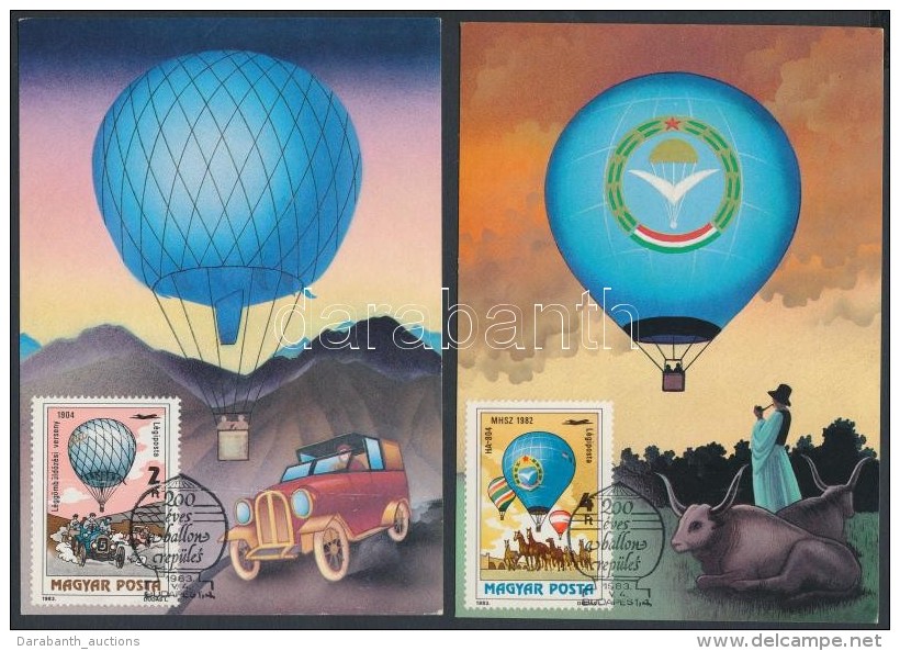 1983 200 éves A Ballonrepülés Sor 7 Db CM-en - Autres & Non Classés
