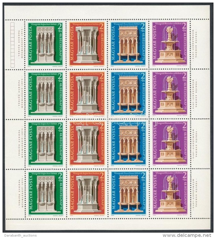 ** 1975 Visegrádi MÅ±emlékek Kisív (3.000) - Autres & Non Classés