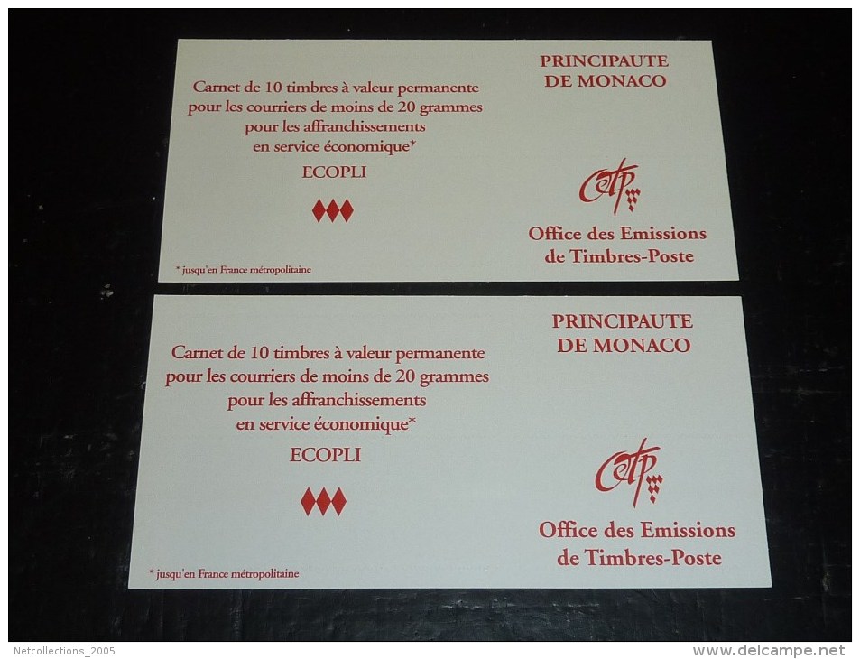 LOT IMPORTANT DE 41 CARNET DE MONACO TRES BON ETAT VOIR ANNONCE POUR DESCRIPTIF