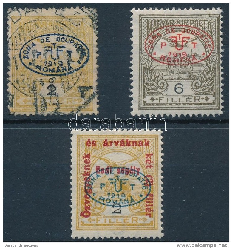 * O Debrecen I. 1919 Turul 2f, 6f és Hadisegély II. 2f Garancia Nélkül (**80.000) - Autres & Non Classés
