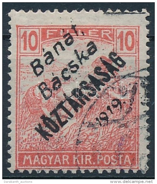 O Bánát-Bácska 1919 Arató/Köztársaság 10f, Bodor... - Autres & Non Classés