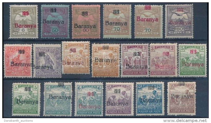 * Baranya I. 1919 19 Klf érték Bodor Vizsgálójellel (6.400) - Autres & Non Classés