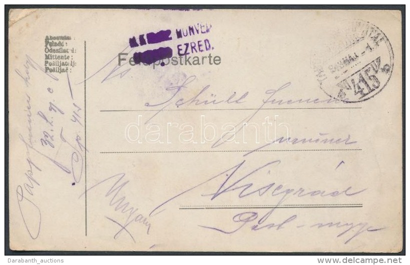 1918 Tábori Posta LevelezÅ‘lap / Field Postcard 'HONVÉD / EZRED' + 'TP 415 B' - Autres & Non Classés