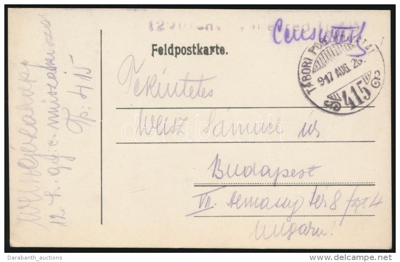 1917 Tábori Posta LevelezÅ‘lap / Field Postcard 'TP 415' - Autres & Non Classés