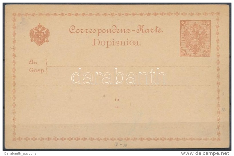 1891 2kr Általános Használatlan Forgalmi LevelezÅ‘lap (12.000) / Unused 2kr PS-card - Autres & Non Classés