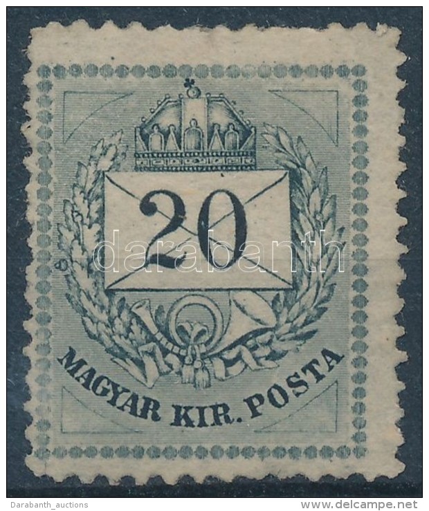 (*) 1874 Színesszámú 20kr 13-as Fogazással (*145.000) (foghibák / Short Perfs) - Autres & Non Classés