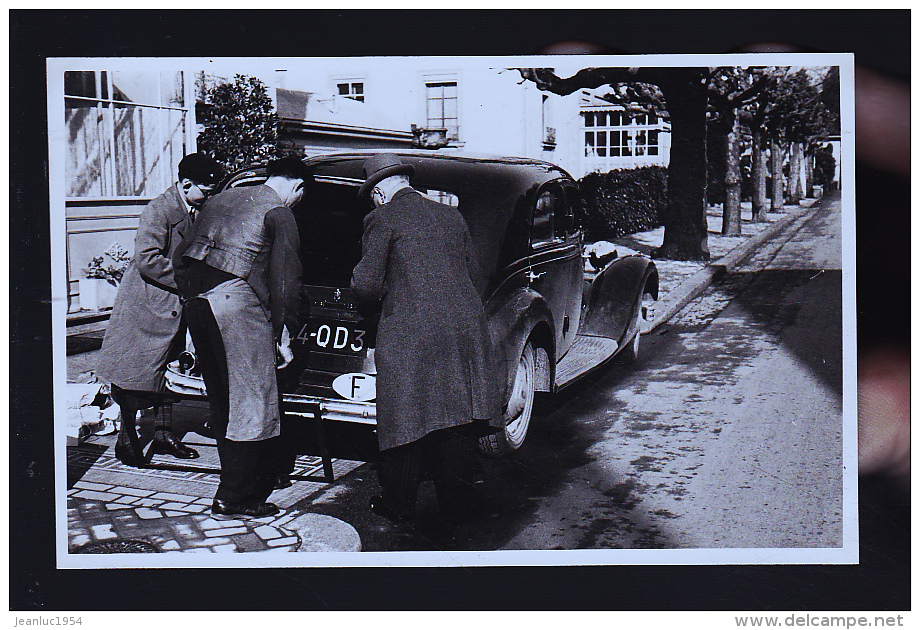 UNE TRACTION  1936  PHOTO  CARTE ORIGINALE - Passenger Cars