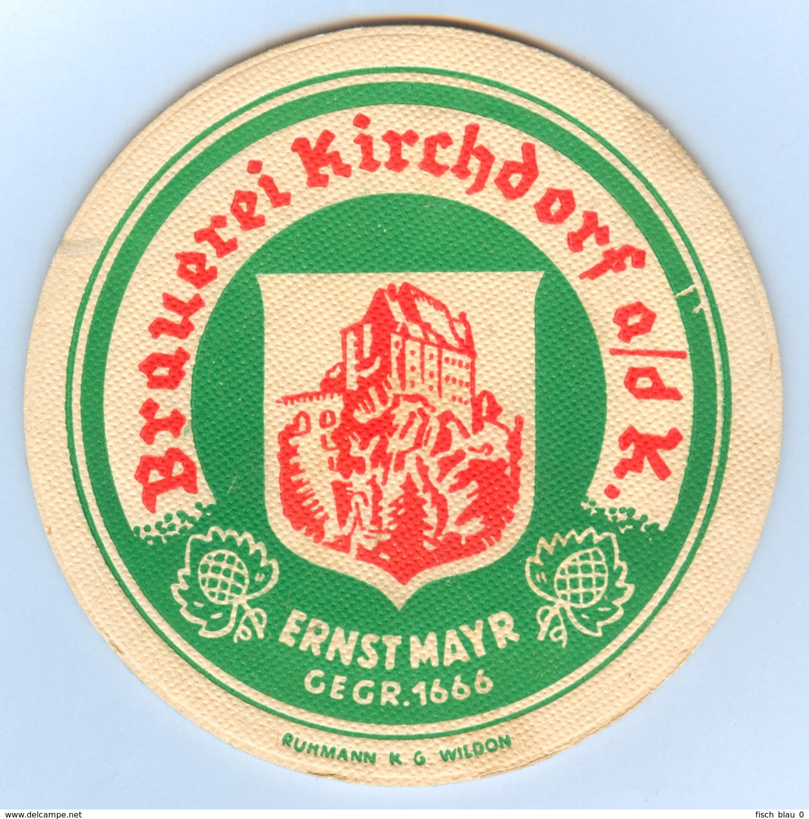 Bierdeckel Österreich Kirchdorf An Der Krems A.d. Im Kremstal Mayr Bier Ernst Brauerei Ruhmann KG Wildon Oberösterreich - Bierdeckel